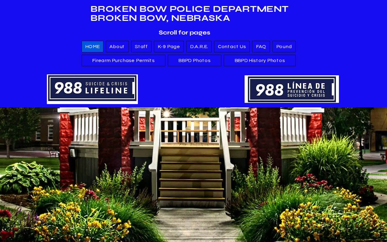 Broken Bow Police Department official arrest-record contact source